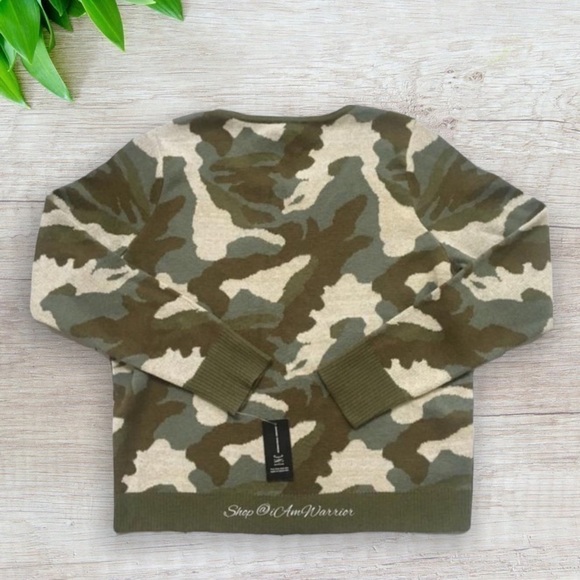International Concepts NWT camo metallic crewneck sweater *shop@iamwarrior - Picture 6 of 11